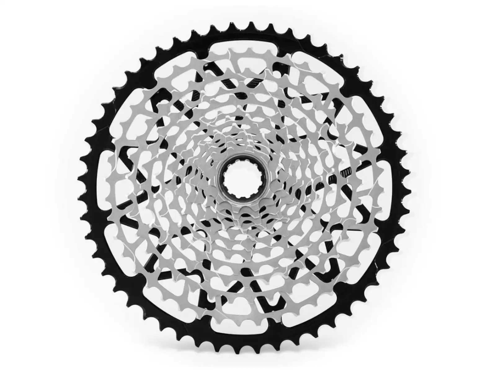 Garbaruk 12-Gang Kassette mit 10-50 Zähnen für Sram XD Freilaufkörper in Schwarz.