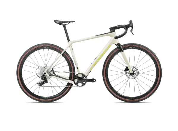 Orbea Terra M22TEAM 1X Gravelbike Elfenbein Weiß/Würzig Limette