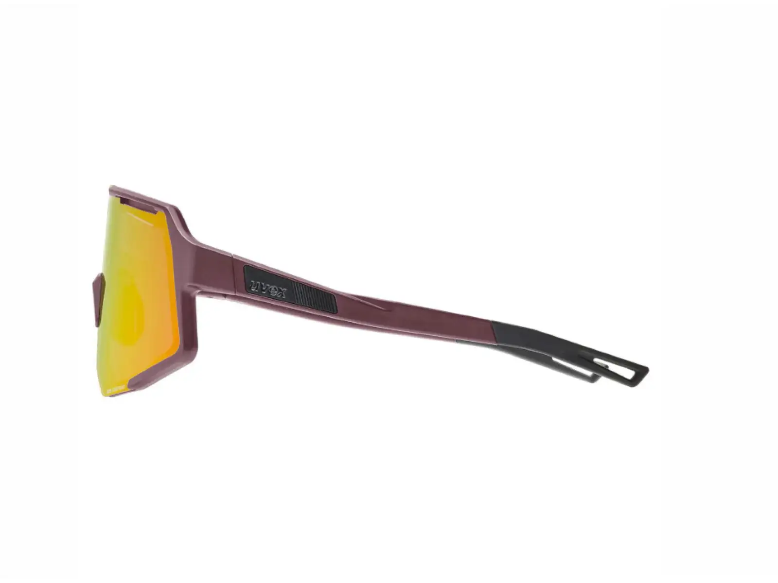 Uvex Sequenze CV Fahrradbrille Burgundy matt/Mirror Red