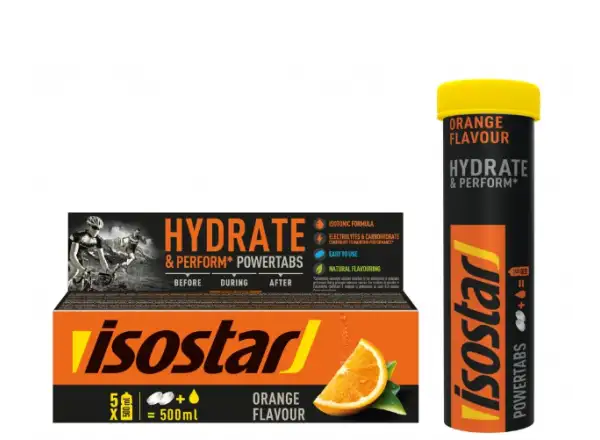 Isostar Powertabs Brausetabletten 120 g Orange
