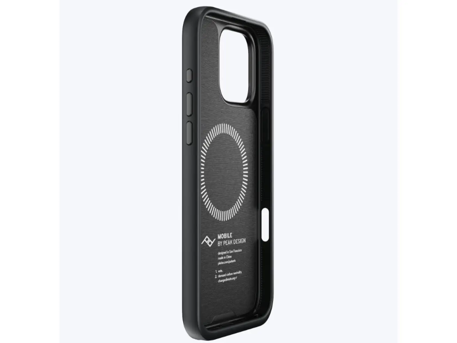 Peak Design Mobile Everyday Loop Case für das iPhone 16 Pro Max in der Farbe Charcoal.