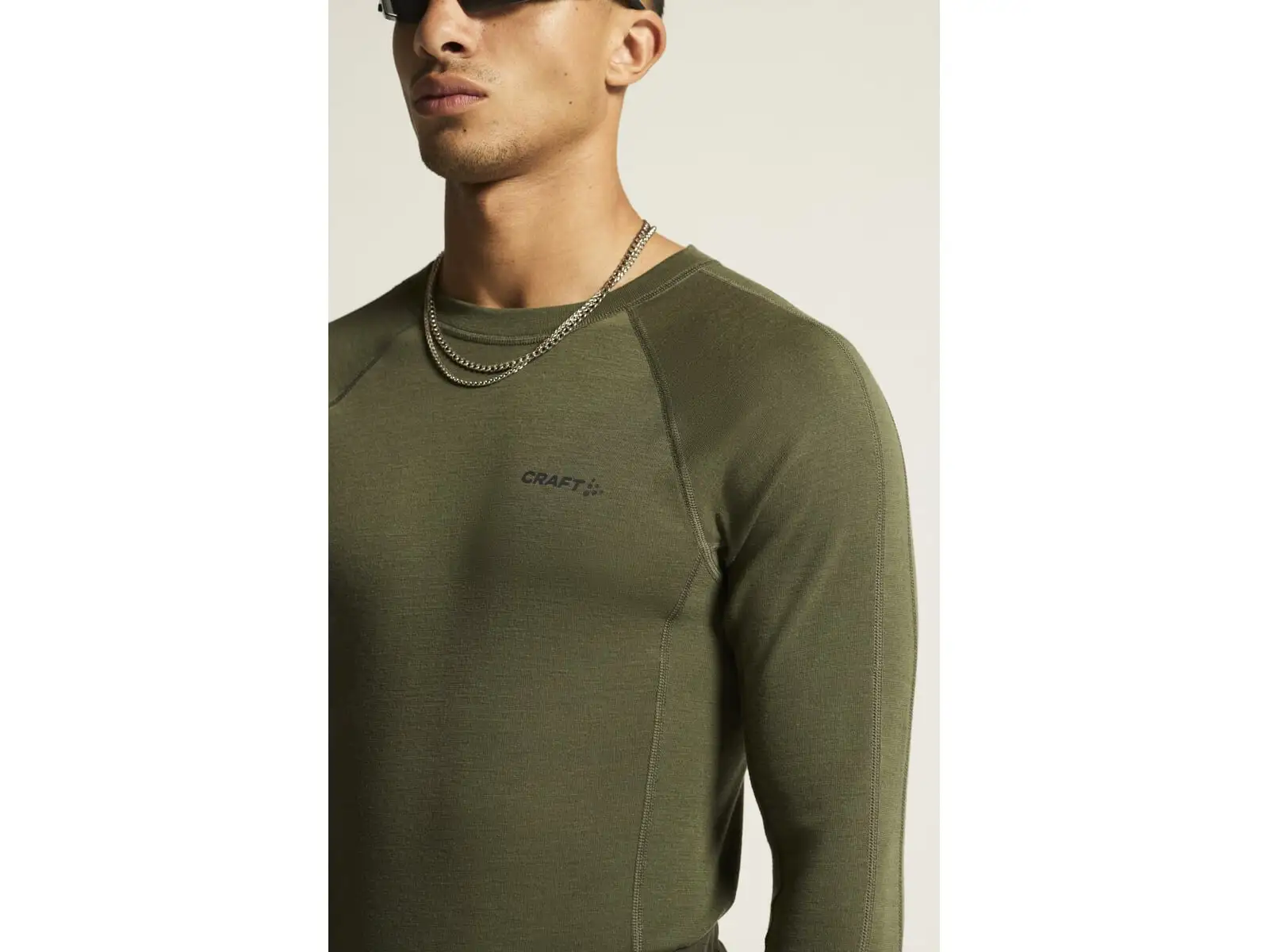 Craft ADV Wool Merino Herren Langarmshirt grün