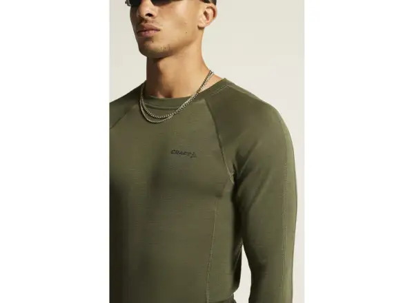 Craft ADV Wool Merino Herren Langarmshirt grün