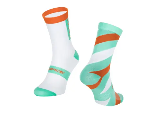 Force Slanted Radsocken weiß/grün