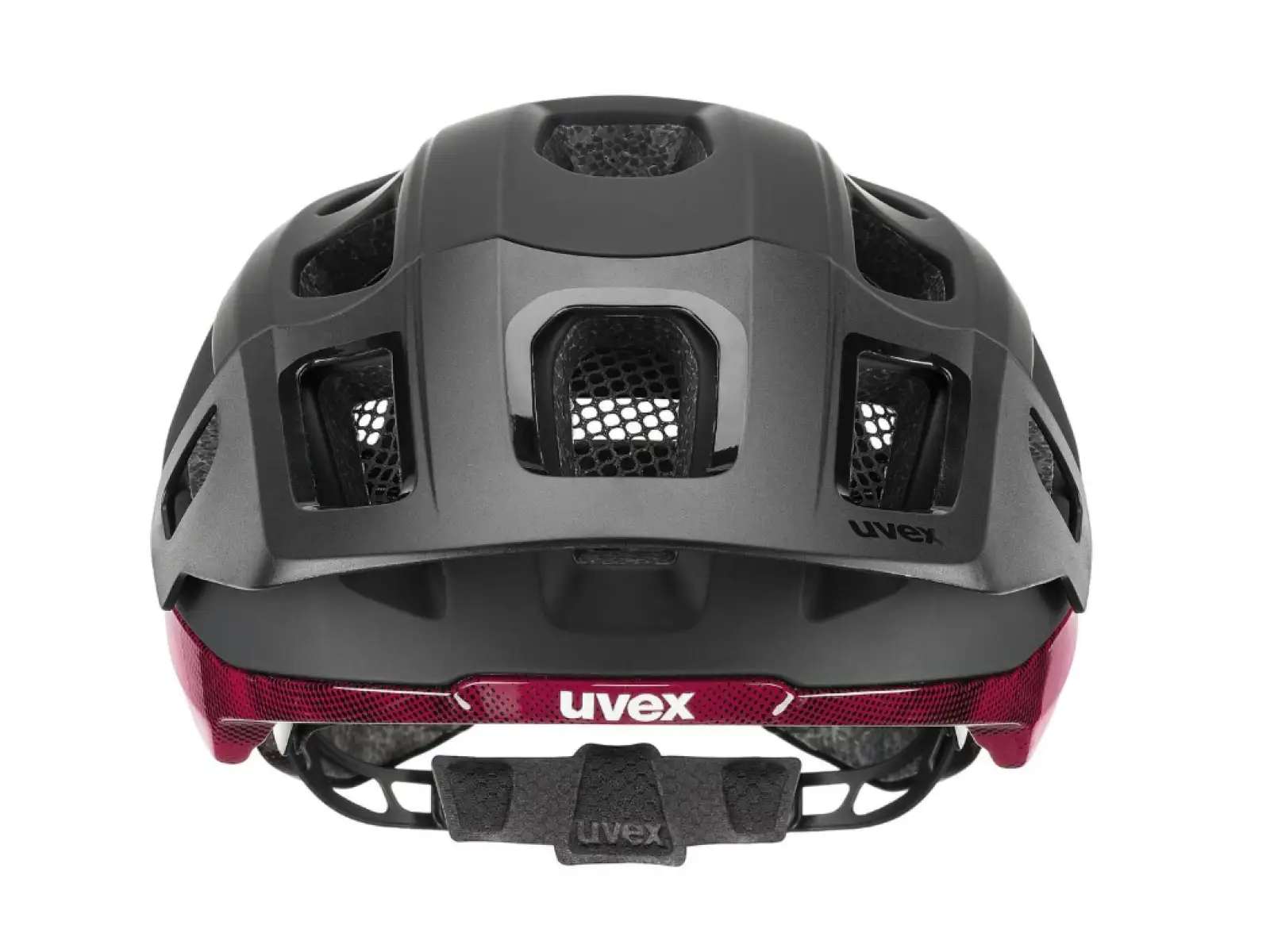 Uvex React MIPS MTB Helm Black/Ruby Red Matt