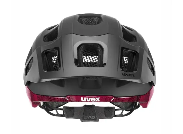Uvex React MIPS MTB Helm Black/Ruby Red Matt