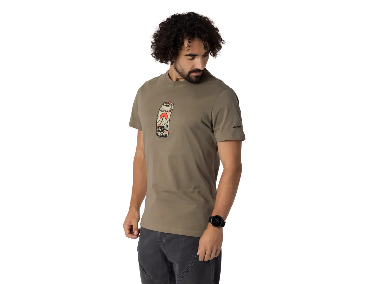 Dynafit Graphic Cotton Herren T-Shirt Kurzarm Fallen Rock/Beer Can