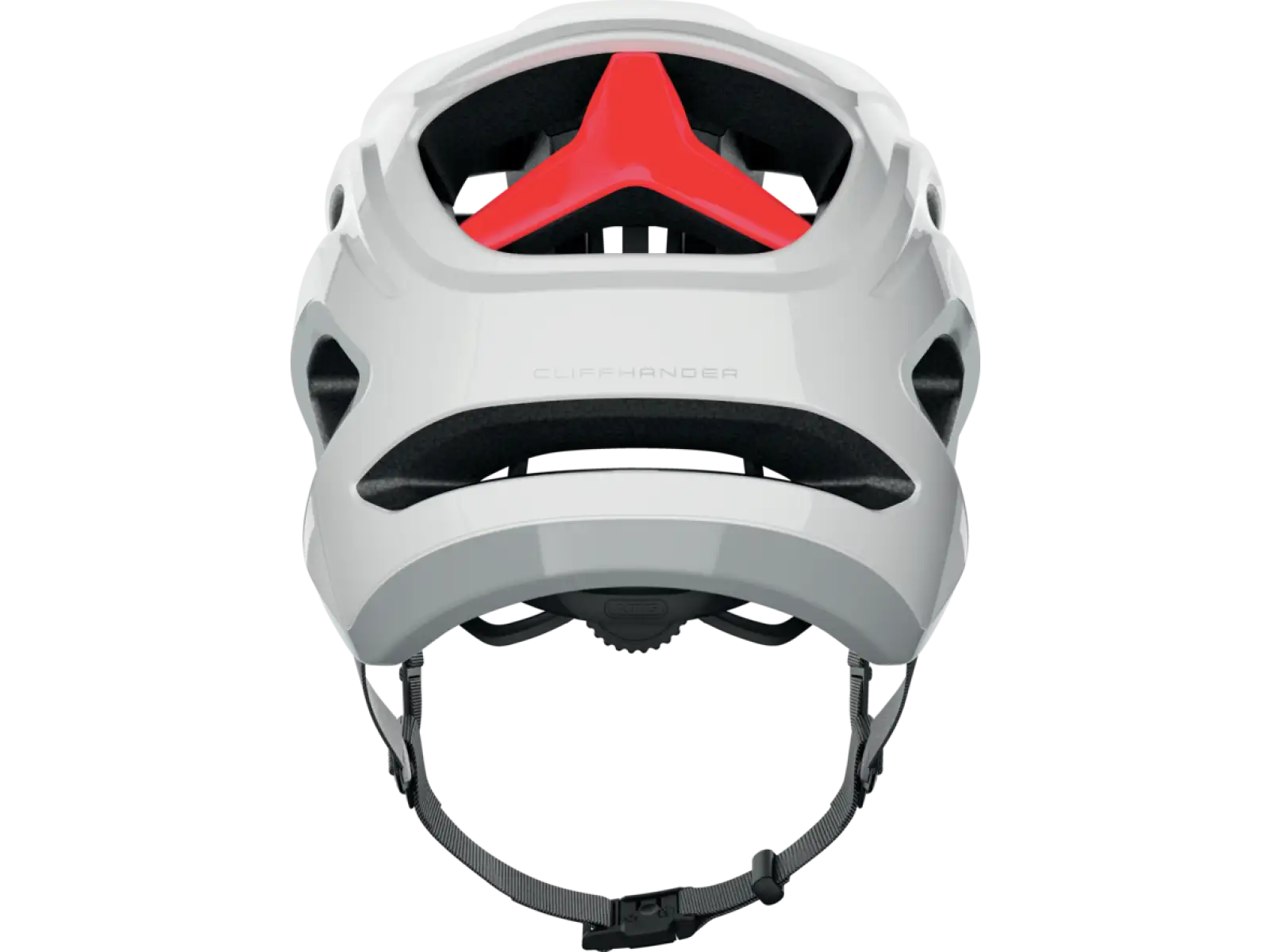 Abus Cliffhanger MTB-Helm Weiß Glänzend