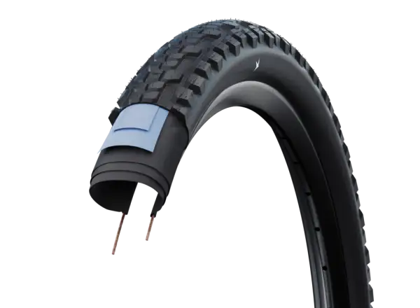 Schwalbe Hybrid JOHNNY WATTS E-50 TLR Addix Green Radial 29x2,35" MTB Reifen Kevlar schwarz