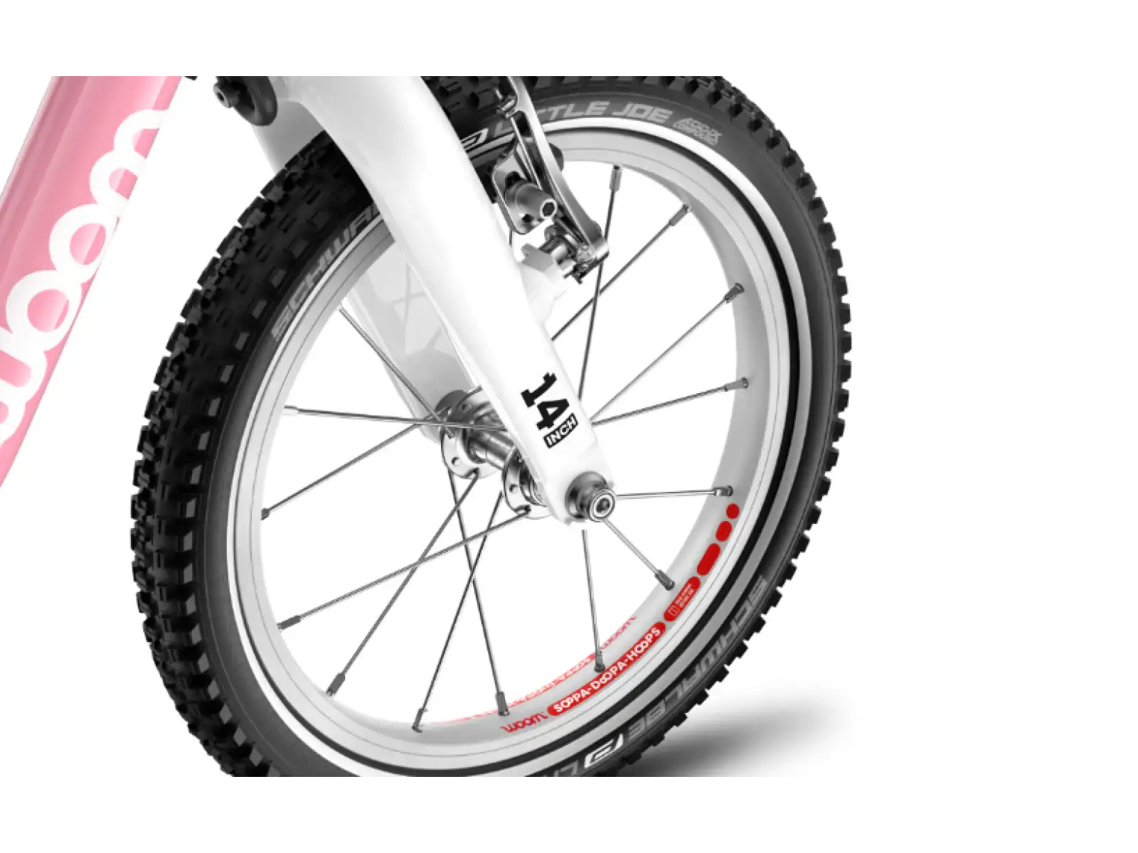 Woom Go 2 Kinderfahrrad 14" Powder Pink