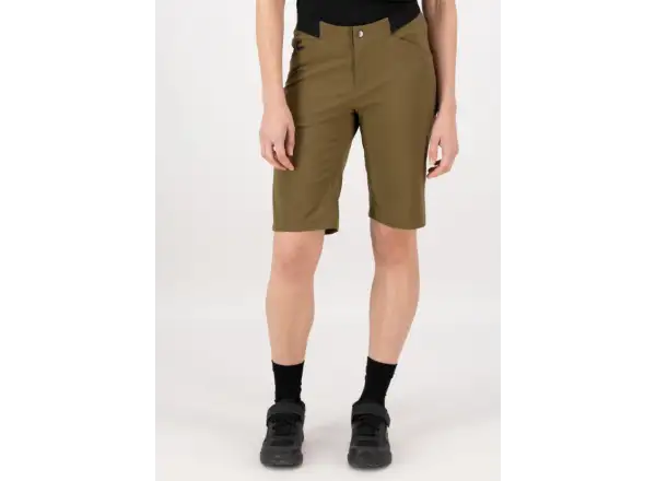 Mons Royale Diversion Merino Trail Damen-Shorts Dark Olive