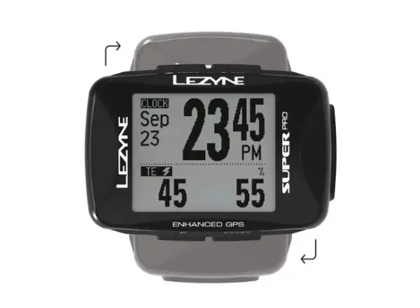 Lezyne Super Pro GPS Navigation schwarz