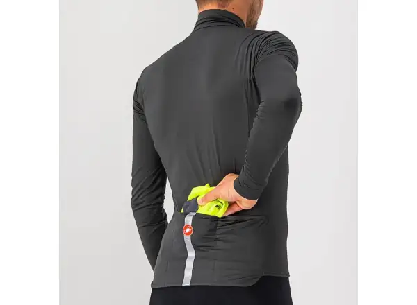 Castelli Squadra Stretch Herrenjacke light black/dunkelgrau