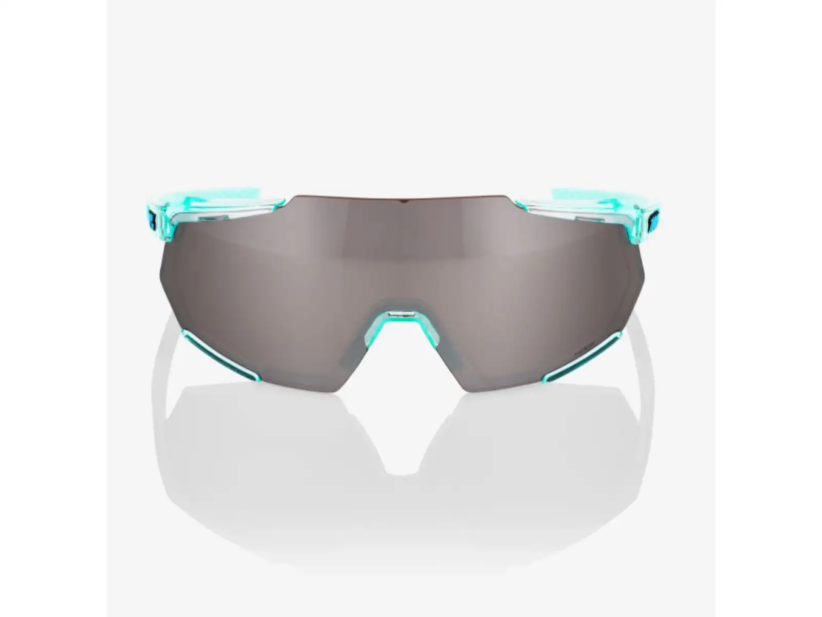 100% Racetrap 3.0 Brille Polished Translucent Mint/HiPER Silber Mirror Linse