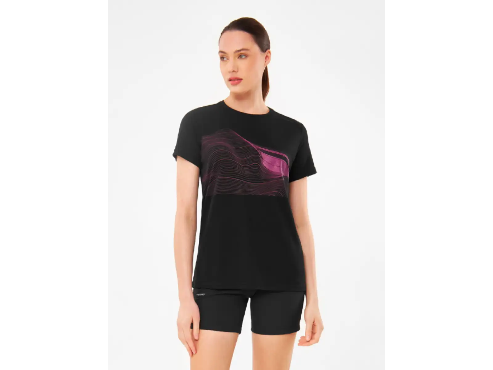 Viking Morain Damen T-Shirt Kurzarm Schwarz