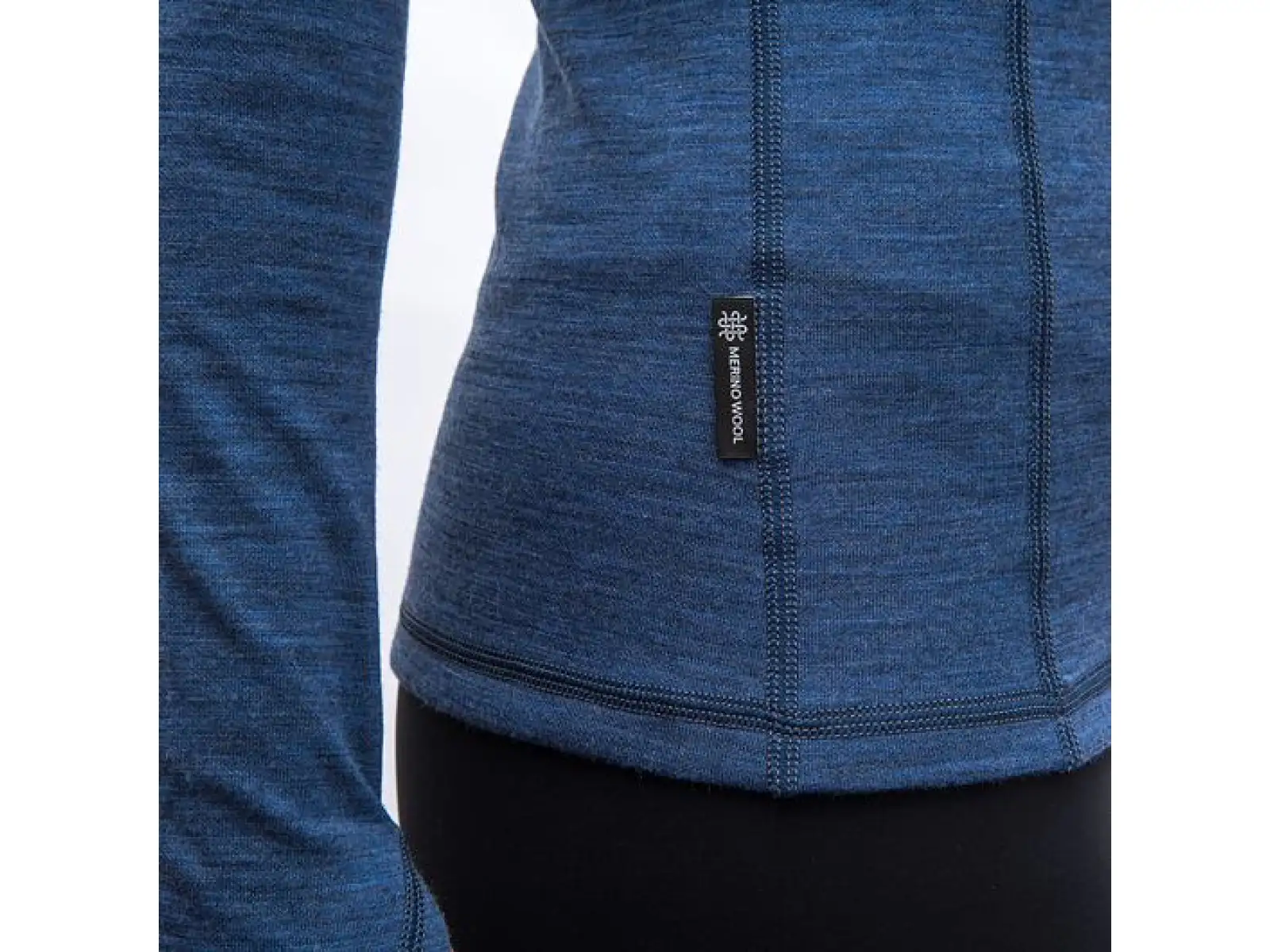Sensor Merino Bold Damen T-Shirt Langarm Cool Blue