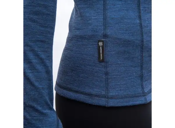 Sensor Merino Bold Damen T-Shirt Langarm Cool Blue