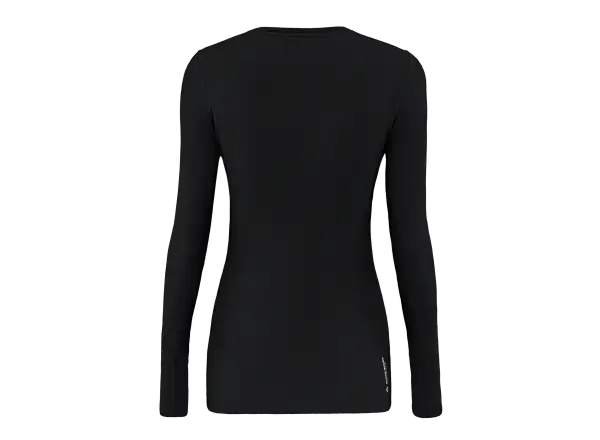 Salewa Cristallo Warm Alpine Merino Responsive Damen-Langarmshirt Black Out Melange