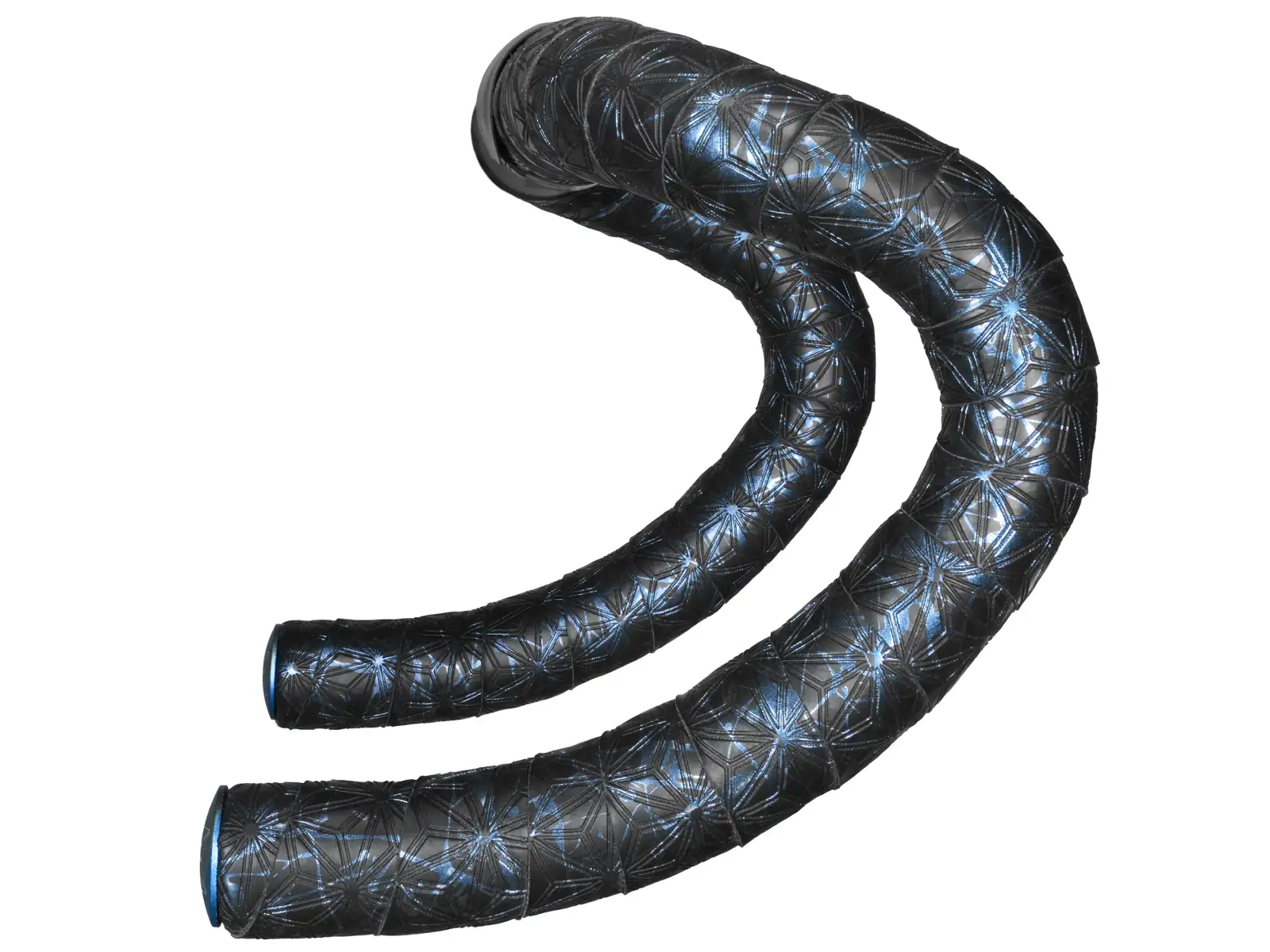 Supacaz Super Sticky Kush Splat Lenkerband Blue Refractor/Blue plugs