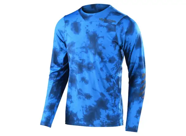 Troy Lee Designs Skyline Herren Langarmshirt Tie Dye/Schieferblau