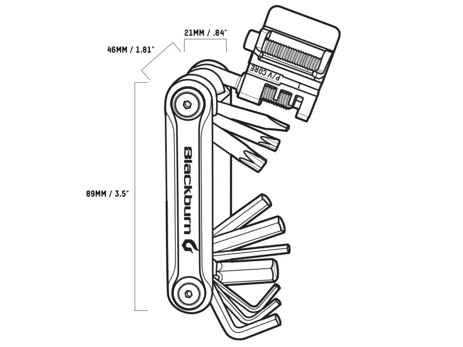 Blackburn Tradesman Multitool mit 18 Funktionen