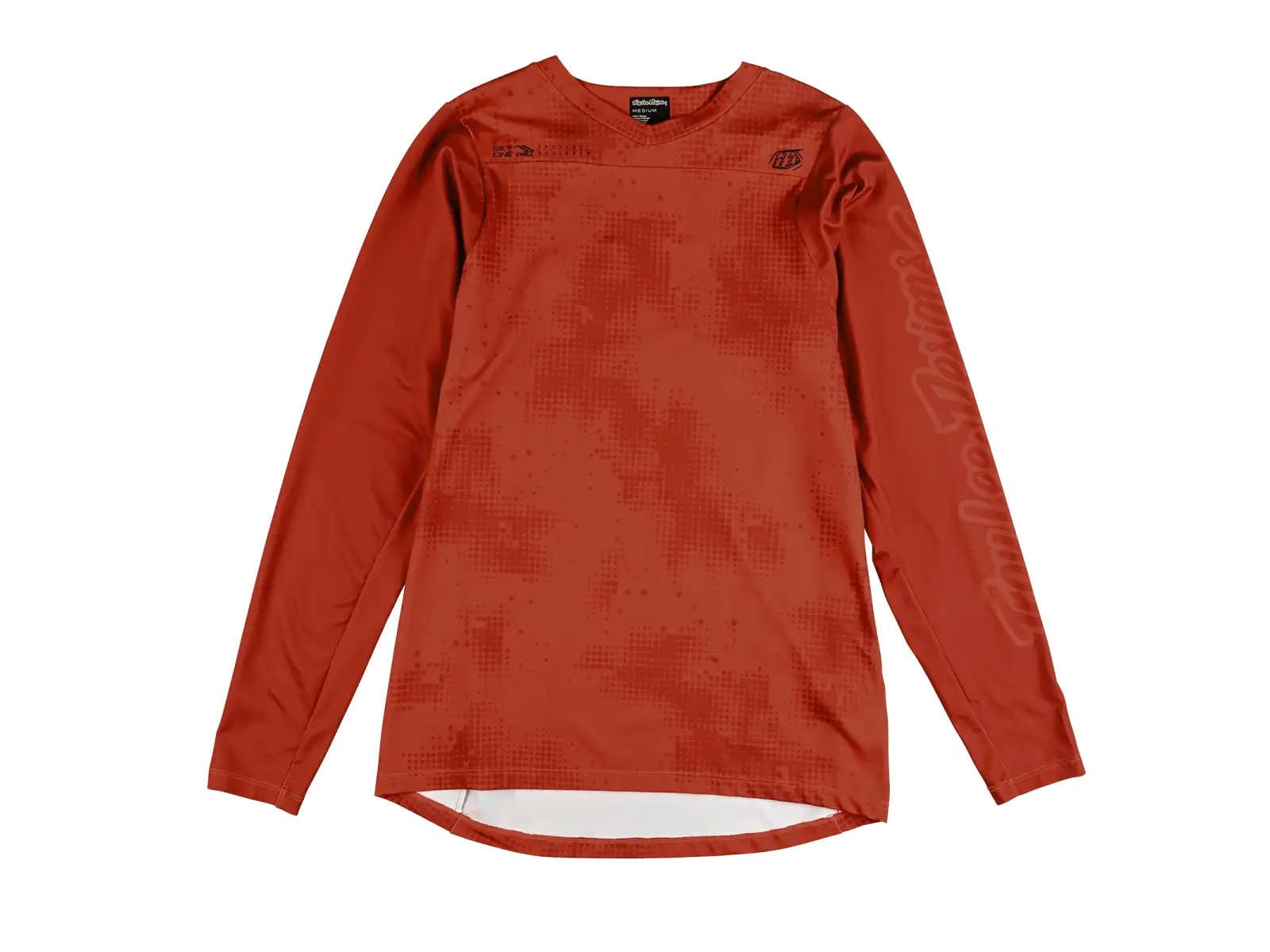 Troy Lee Designs Skyline Chill Herren Langarmtrikot Scattered Fire Orange