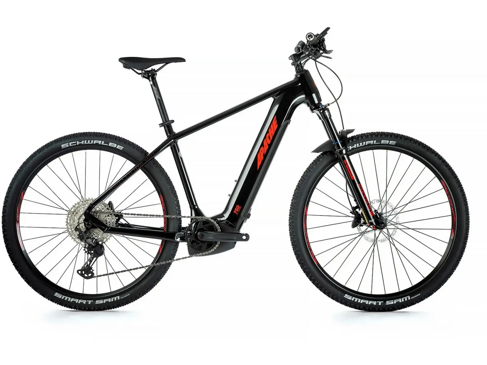 Apache Hupahu 2 E-Mountinbike (Bosch CX 750 Wh) Schwarz