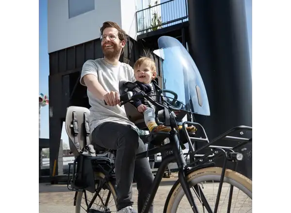Urban Iki Kindersitz mit Adapter für Gepäckträger Koge Brown/Bincho Black