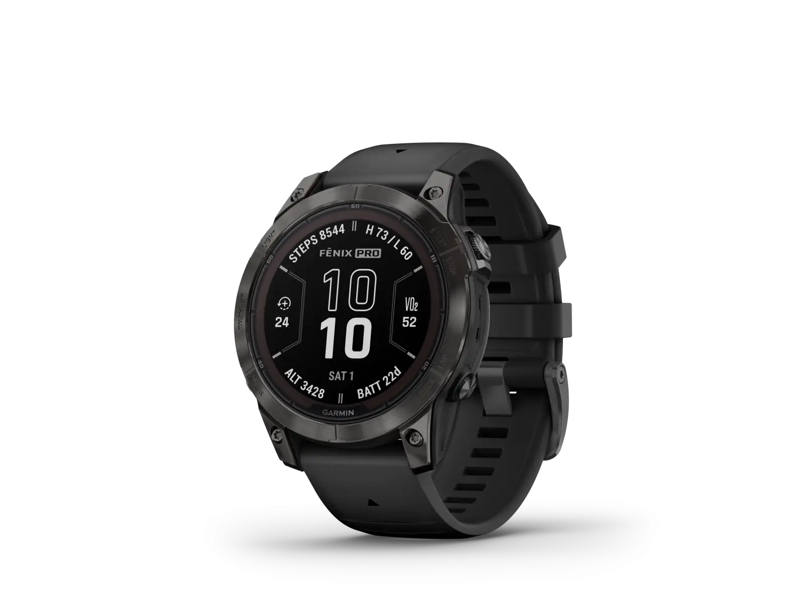 Garmin fenix 7 Pro Sapphire Solar Edition Smartwatch Carbon Grey DLC Titanium/Black