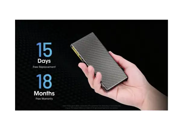 Nitecore leistungsstarke Powerbank CARBO 10000, USB-C, 10000 mAh