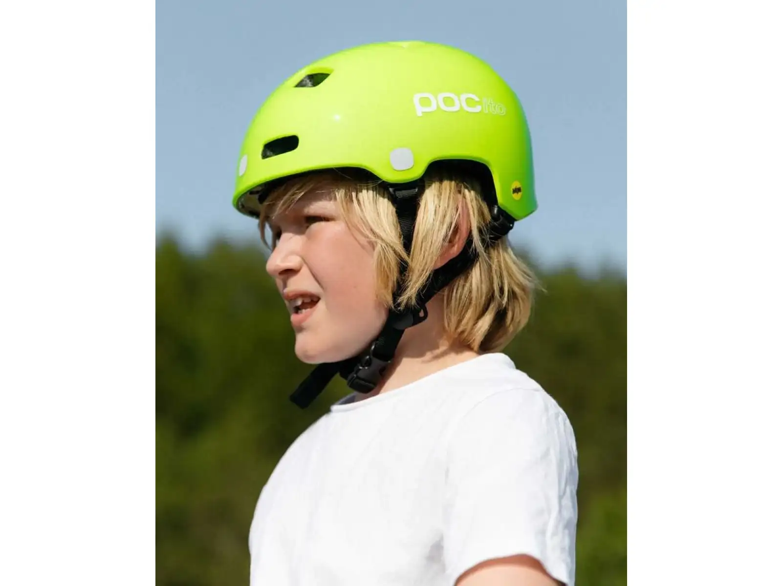 POC POCito Crane MIPS Kinderhelm Fluorescent Yellow/Green