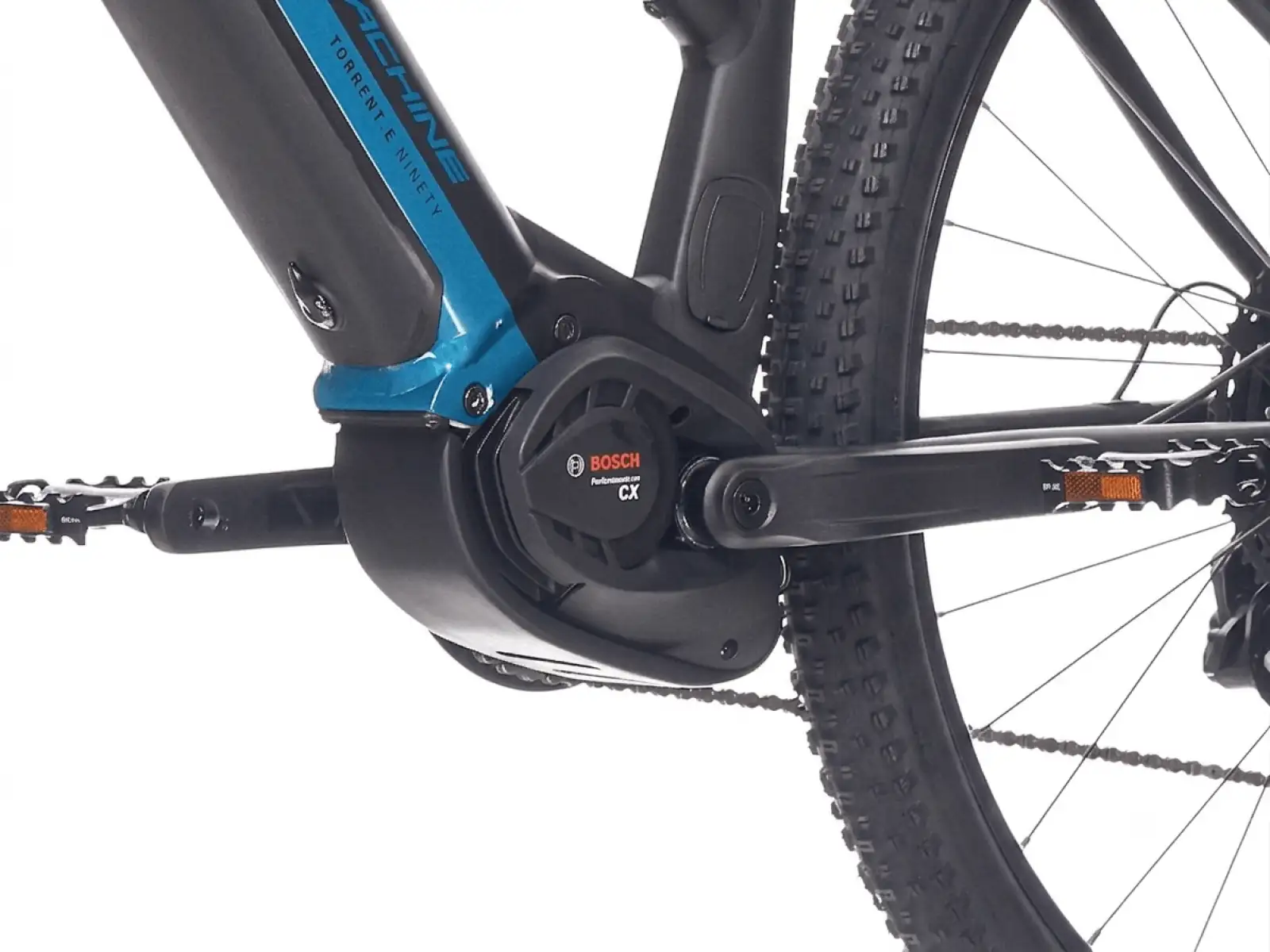 Rock Machine Torrent e90-29 B Touring Easy Entry E-Bike Matte Black / Petrol.