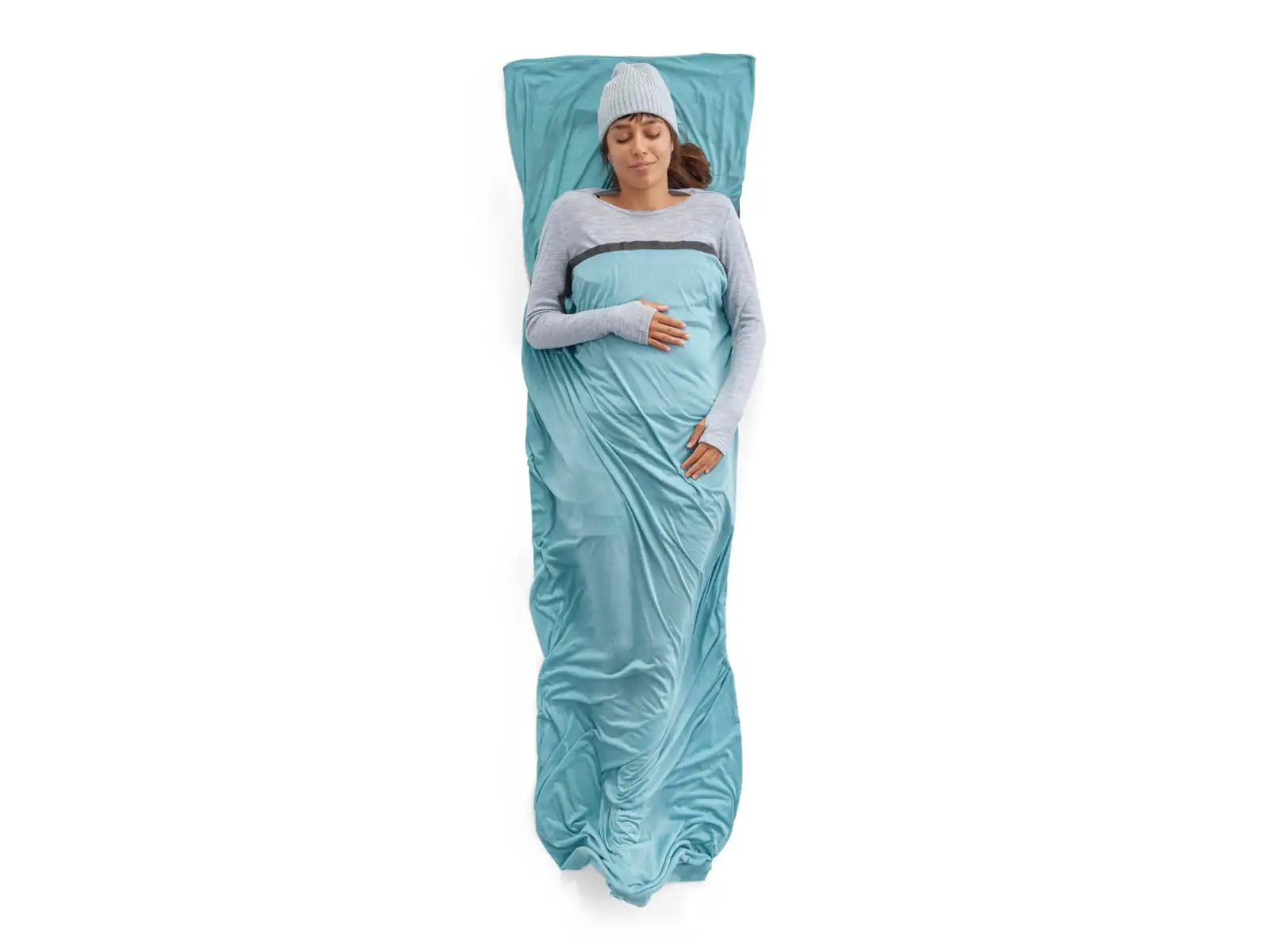 Sea To Summit Comfort Innenschlafsack mit Kissen Aqua Sea