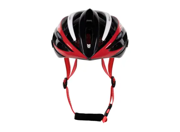 Force Road Helm schwarz/rot/weiß
