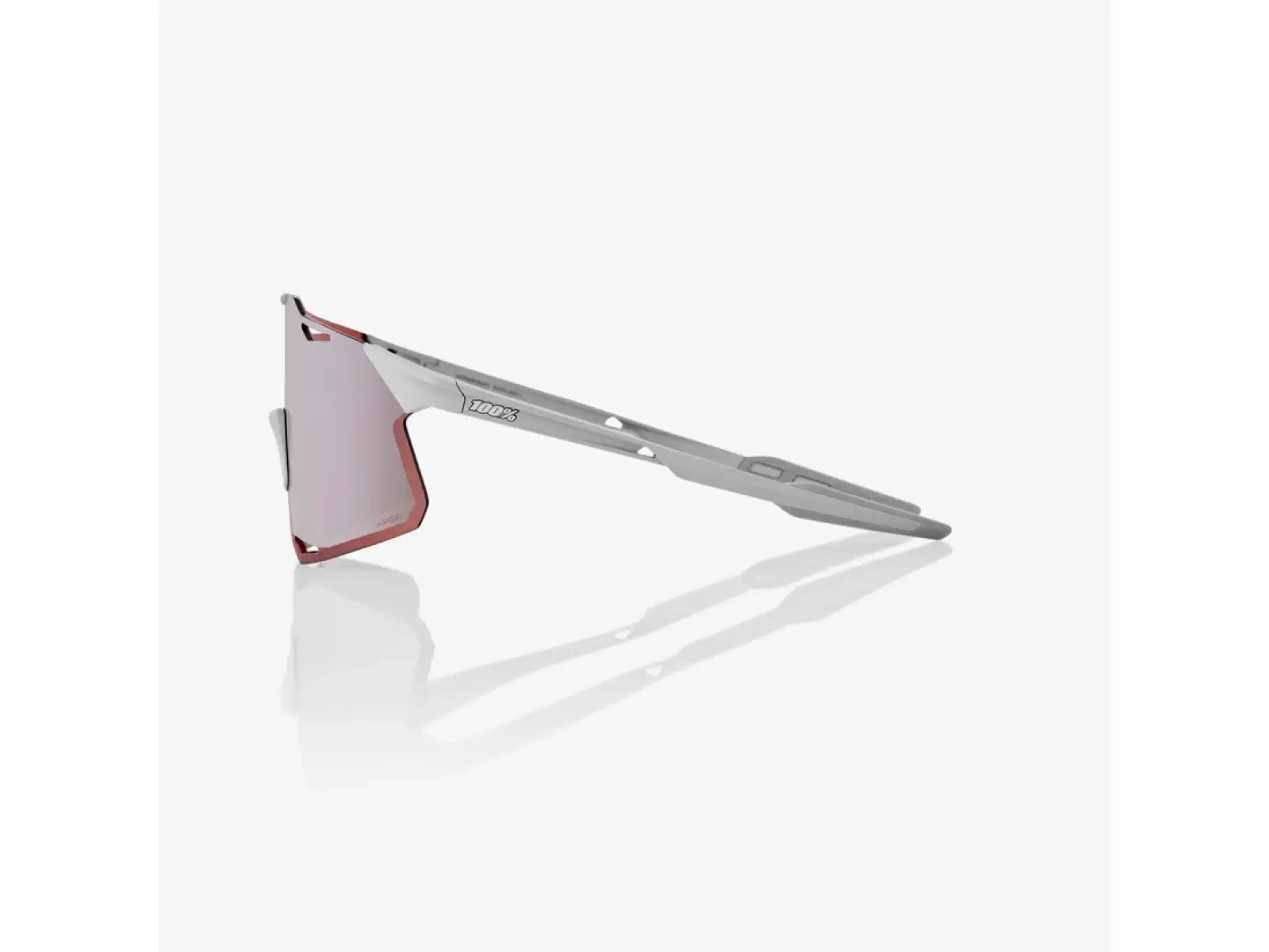 100% Hypercraft Brille Matte Stone Grey/HiPER Silver Mirror