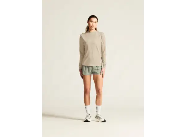 Craf Wool Waffle Damen T-Shirt Langarm beige
