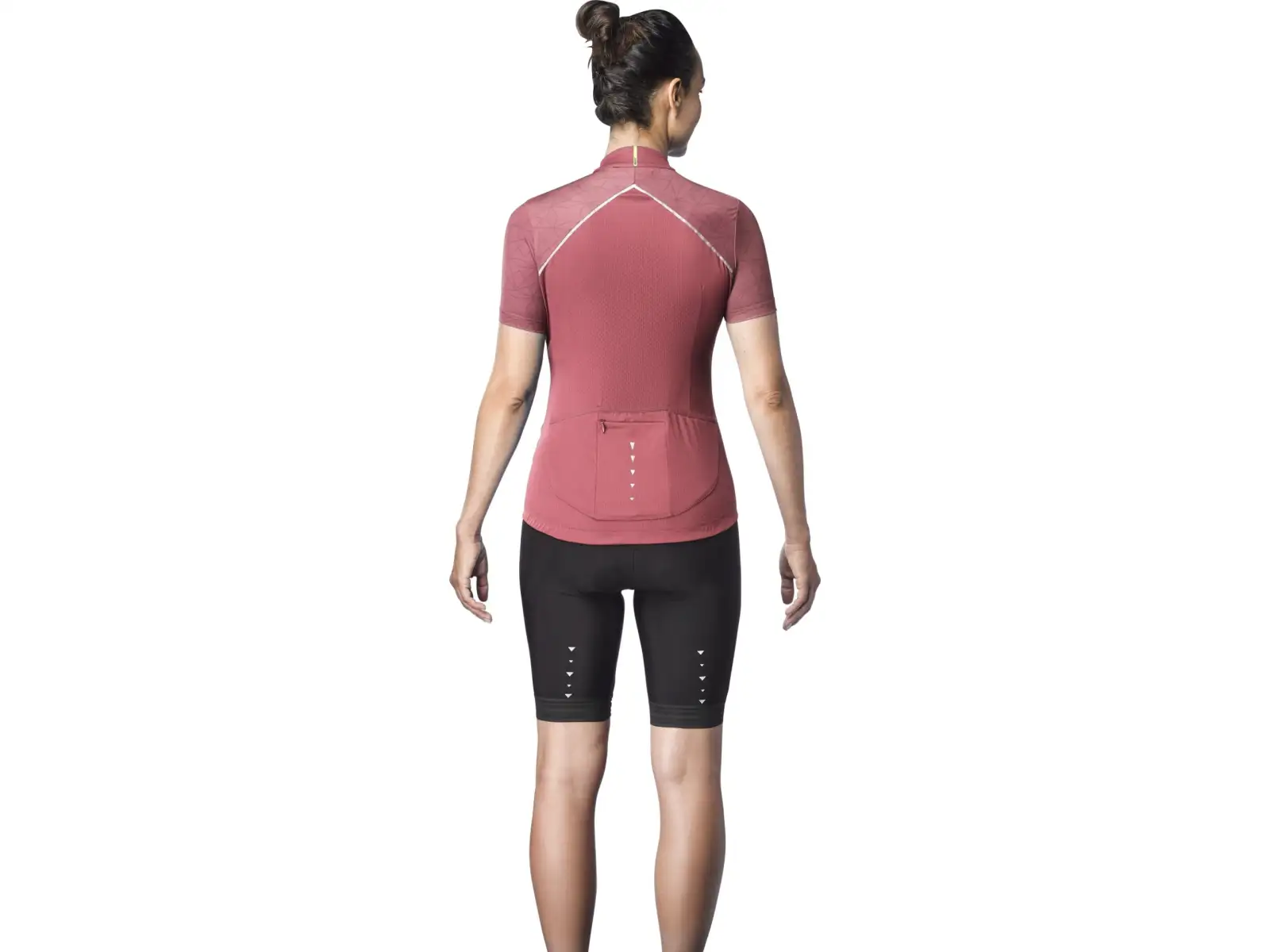 Mavic Sequence Damen-Trikot mit kurzen Ärmeln Earth Red