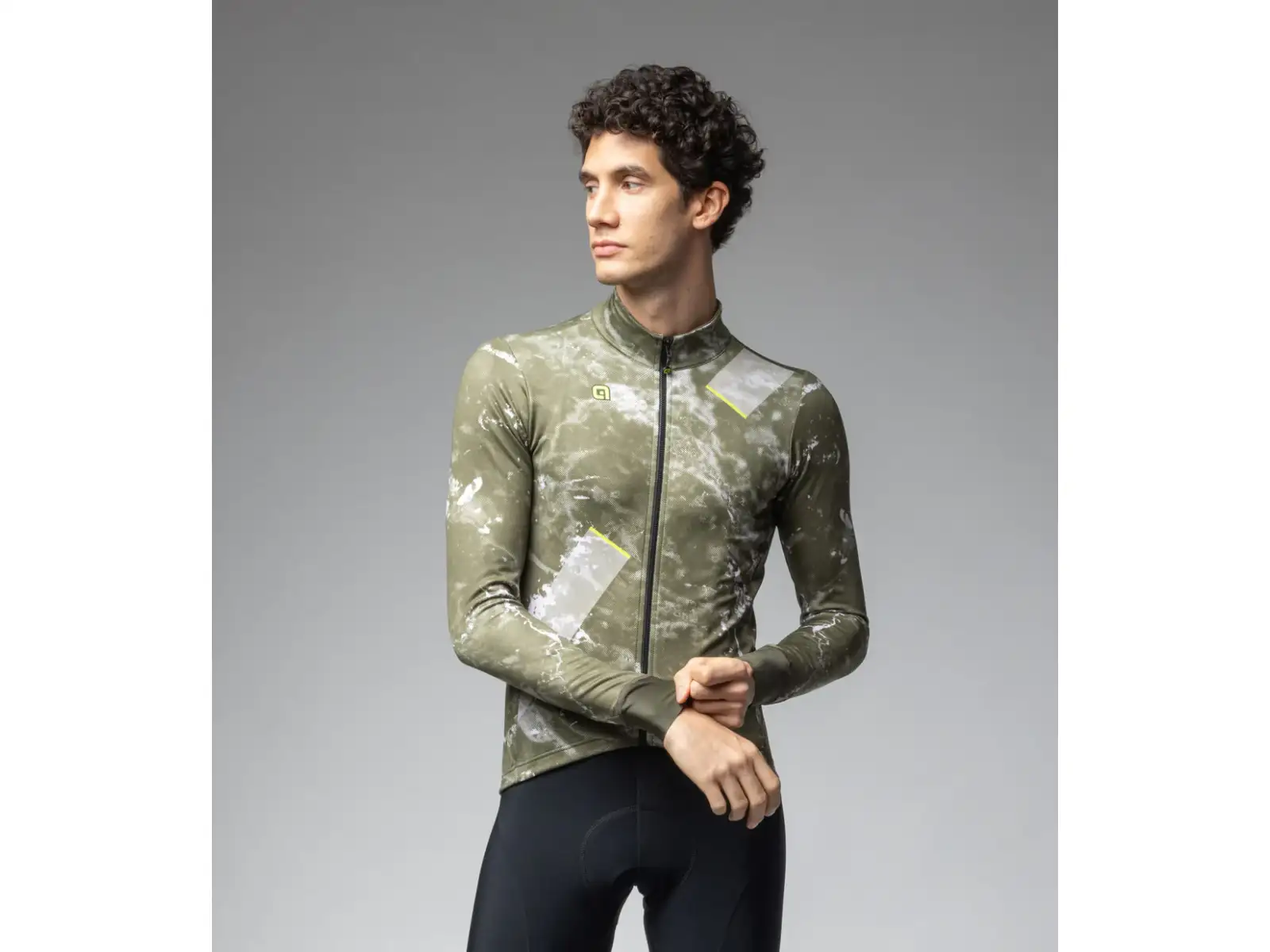 Alé Pragma Space Herrentrikot langarm Army Green