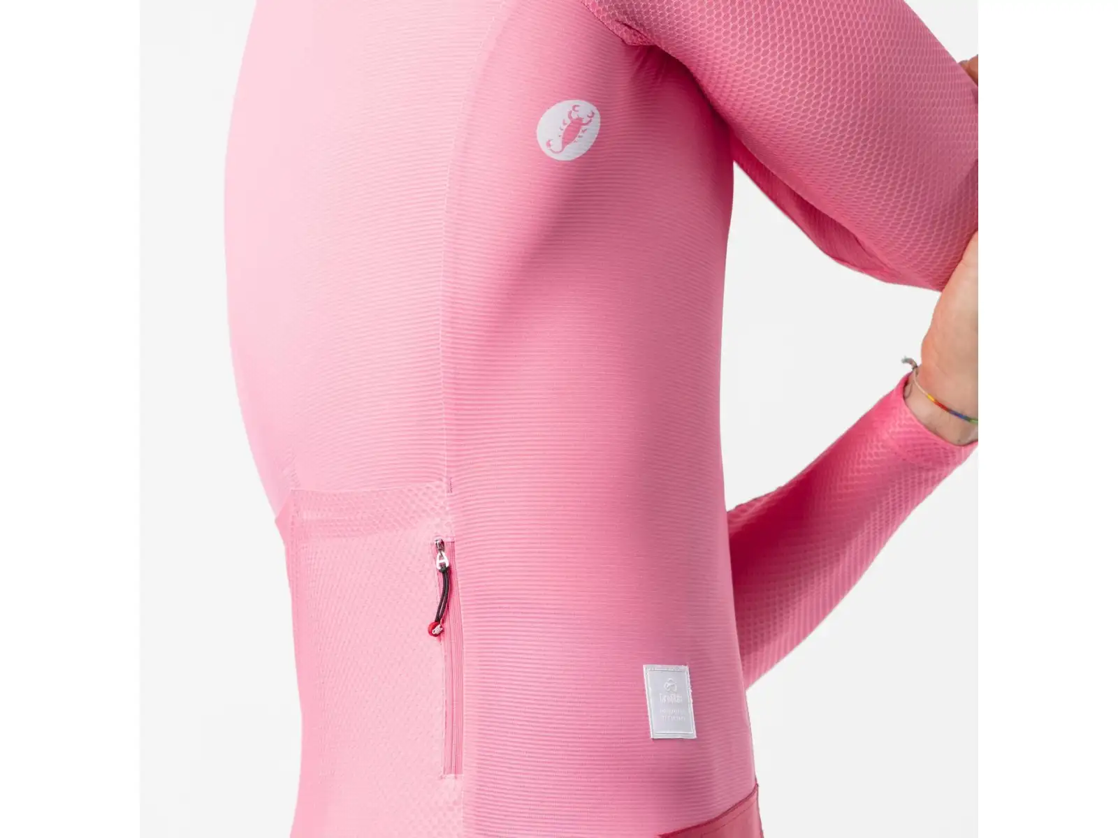Castelli Giro 109 Corretto Herrentrikot Langarm Rosa Giro