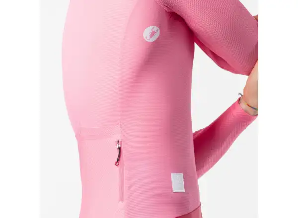 Castelli Giro 109 Corretto Herrentrikot Langarm Rosa Giro