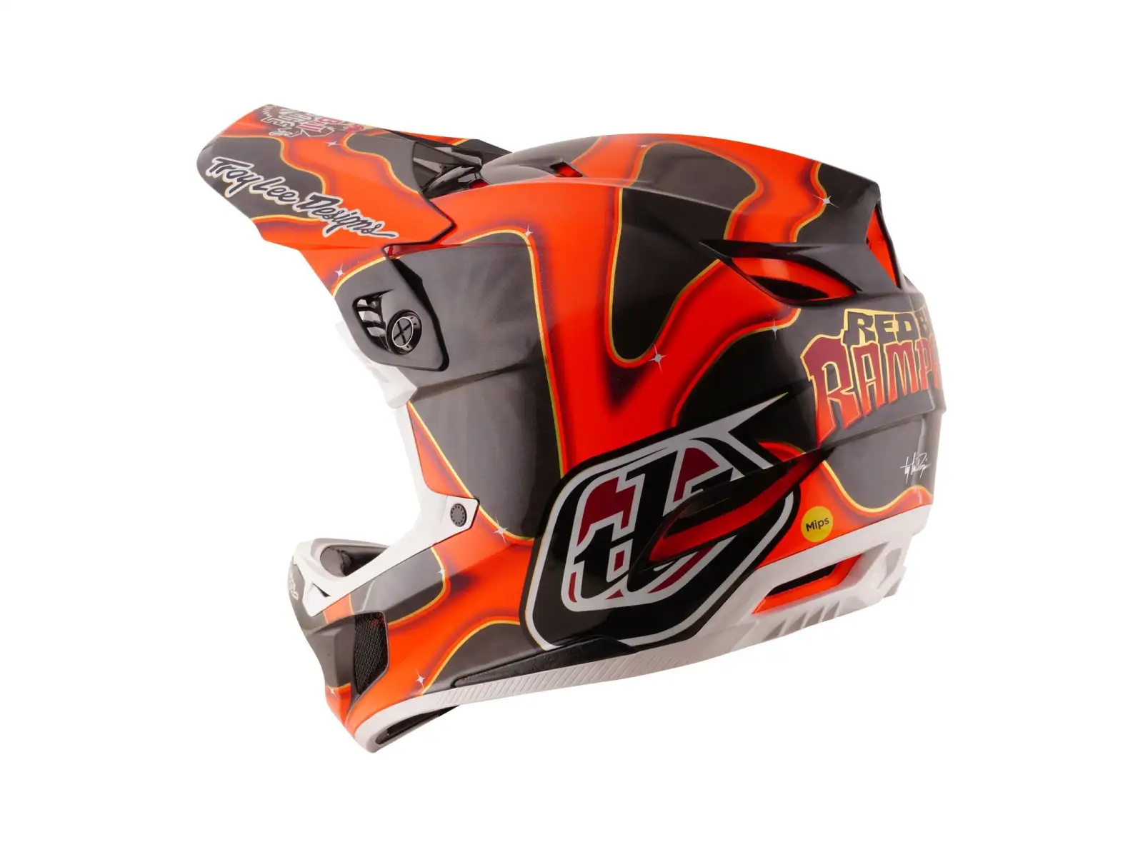 Troy Lee Designs D4 Carbon Red Bull Rampage Helm Dreamland Black