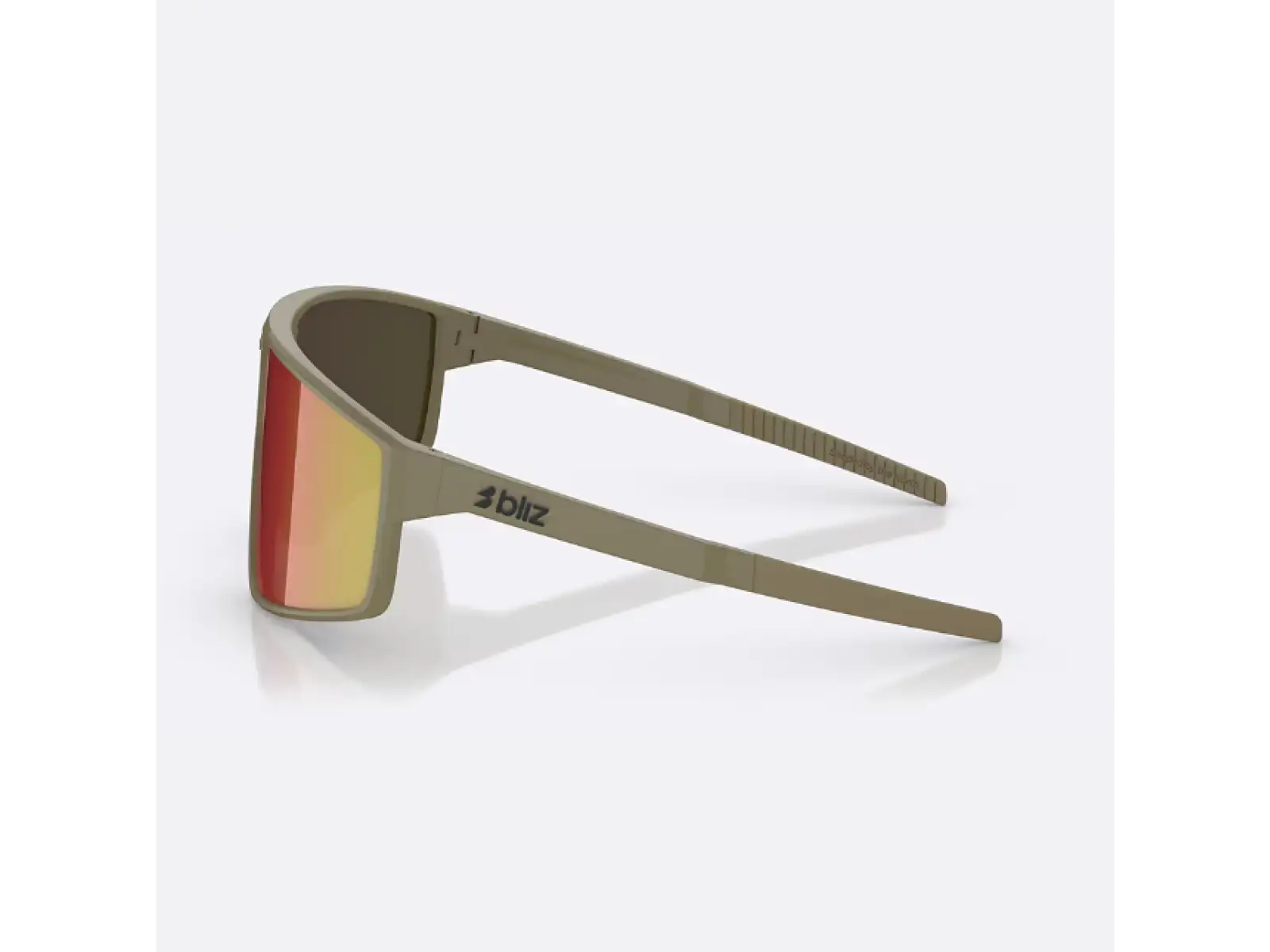 Bliz P002 Sonnenbrille – Matt Camo Green mit Grey Red Revo Look