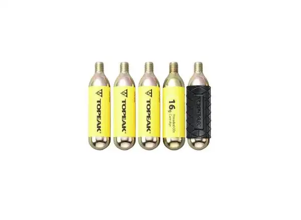 Topeak CO2-Patrone 16g 5 Stück mit Ärmel