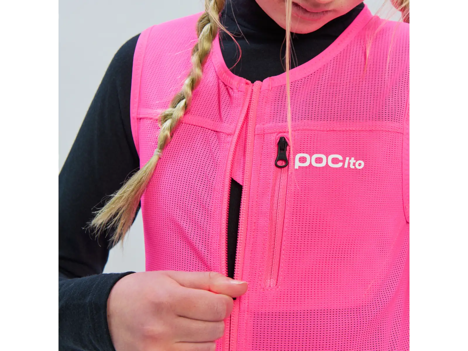 POC POCito VPD Air Vest Rückenschutz Fluoreszierendes rosa