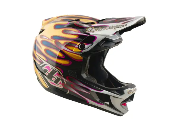 Troy Lee Designs D4 Carbon MIPS Helm Overspray Gold/Black