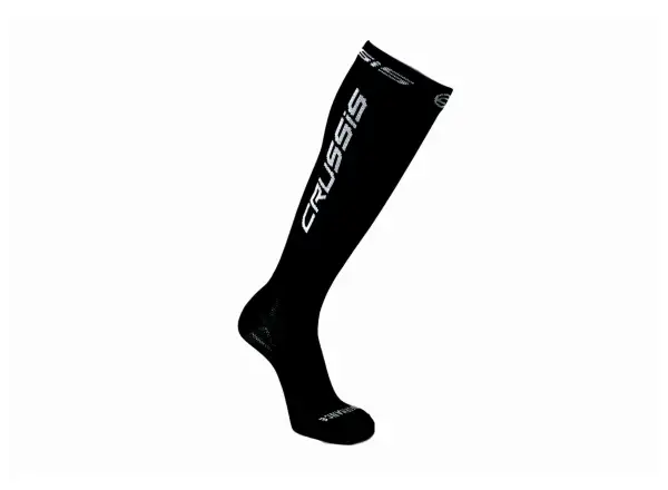 Crussis Kompressions-Kniebandage schwarz