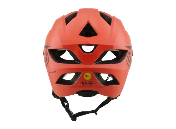 Troy Lee Designs Flowline Mips Kinderhelm Point Coral/Charcoal