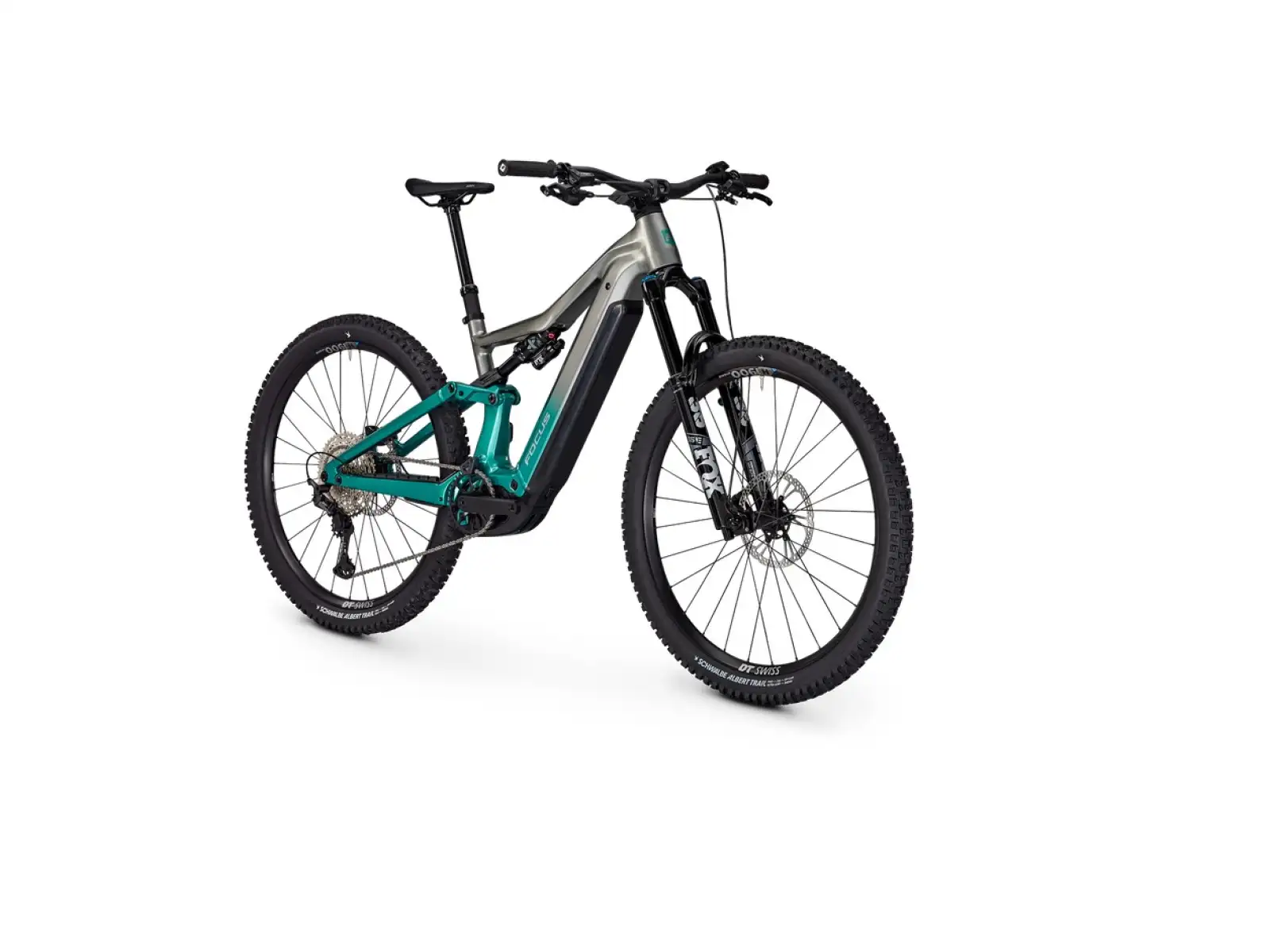 Focus JAM2 6.9 800 Wh Mountain-E-Bike Nepalsilver / Emeraldgreen