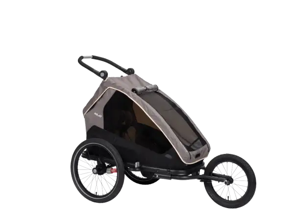 XLC MONOs BS-C09 Kinderanhänger 20" grau/beige/anthrazit