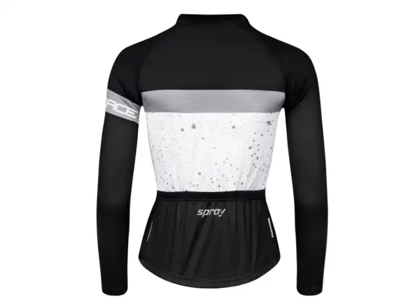 Force Spray Lady Damenlangarmshirt Weiß/Schwarz
